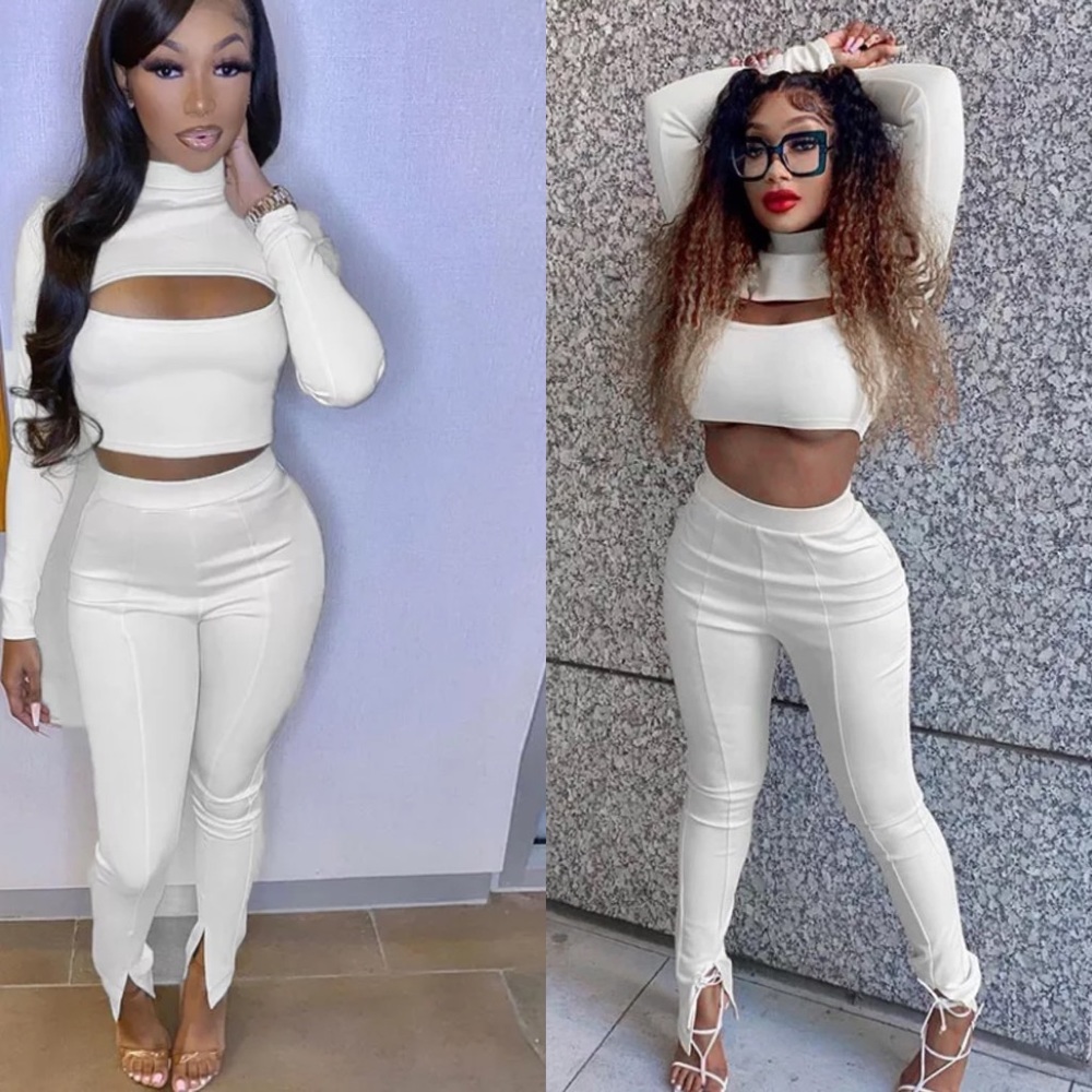 Two piece cream set
